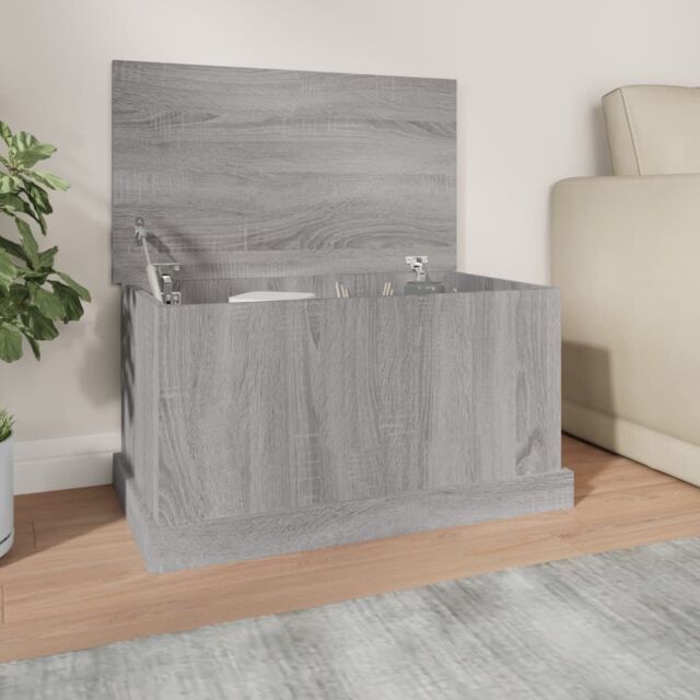 Berkfield Home Storage Box Grey Sonoma 70x40x38 cm Engineered Wood - Size: 70 x 40 x 38 cm - image 1
