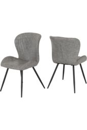 Seconique Hamilton Medium Dining Set with Quebec Chairs in Grey - thumbnail 4