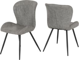Seconique Hamilton Medium Dining Set with Quebec Chairs in Grey - thumbnail 7