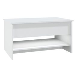 Berkfield Home Coffee Table White 80x50x40 cm Engineered Wood - Size: 80 x 50 x 40 cm - thumbnail 5