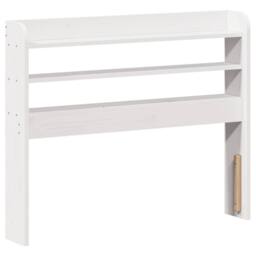 Berkfield Home Beautiful Bed Frame with Headboard without Mattress White 75x190 - Size: Small Single - thumbnail 6