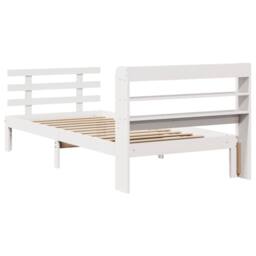 Berkfield Home Beautiful Bed Frame with Headboard without Mattress White 75x190 - Size: Small Single - thumbnail 8