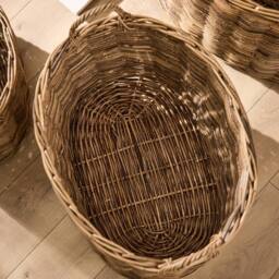 Dibor Traditional Natural Large Azara Oval Log Basket H39 x L56 x W45cm - Size: Small - thumbnail 5