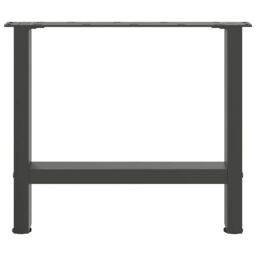 Berkfield Home Coffee Table Legs Anthracite 2 pcs 60x(42-43) cm Steel - thumbnail 5