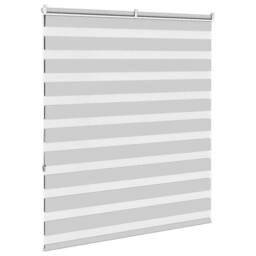 Berkfield Home Elegant Zebra Blind Light Grey 130x150 cm Fabric Width 125.9 cm P - thumbnail 4