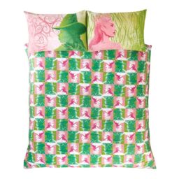 Wicked Reversible Elphaba & Glinda Duvet Cover Set in Baby Pink - Size: Single - thumbnail 2