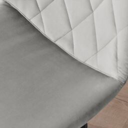 FurnitureboxUK Tessa Grey Velvet Office Chair - thumbnail 5