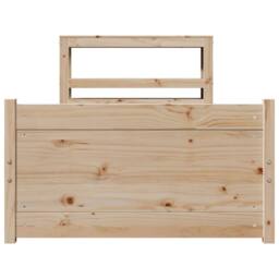 Berkfield Home Bed Frame with Headboard without Mattress 75x190 cm Small Single in Light Tan - thumbnail 4