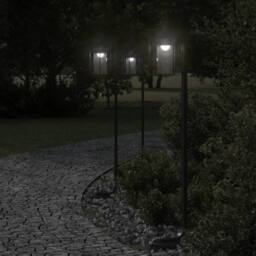 Berkfield Home Outdoor Floor Lamp Black 100 cm Stainless Steel - thumbnail 1