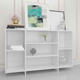 Berkfield Home Sideboard White 120x30x75 cm Engineered Wood - Size: 120 x 30 x 75 cm - thumbnail 4