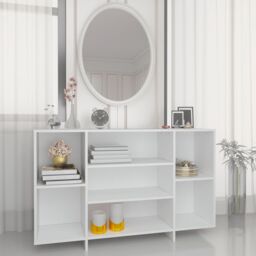 Berkfield Home Sideboard White 120x30x75 cm Engineered Wood - Size: 120 x 30 x 75 cm - thumbnail 1