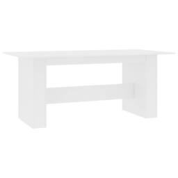 Berkfield Home Dining Table White 180x90x76 cm Engineered Wood - Size: 180 x 90 x 76 cm - thumbnail 1