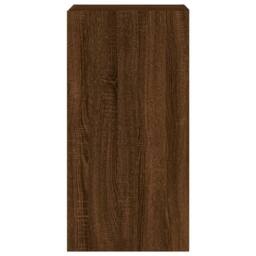 Berkfield Home TV Wall Cabinet with LED Lights Brown Oak 40.5x35x80 cm - thumbnail 9