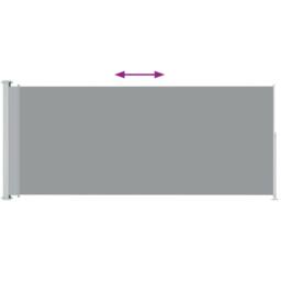 Berkfield Home Patio Retractable Side Awning 180x500 cm Grey - thumbnail 3