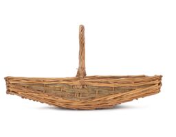 Red Hamper Wicker Unpeeled Willow Garden Trug Basket in Brown - Size: Small - thumbnail 3