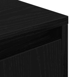 Berkfield Home Bedside Cabinet with LED Lights¬†Black 38x34x50 cm in Black - Size: 38 x 34 x 50 cm - thumbnail 9