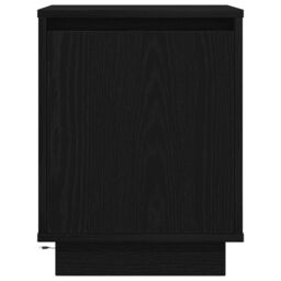 Berkfield Home Bedside Cabinet with LED Lights¬†Black 38x34x50 cm in Black - Size: 38 x 34 x 50 cm - thumbnail 6