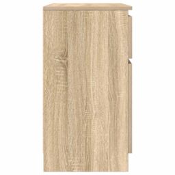 Berkfield Home Sideboard with Drawer Sonoma Oak 71x35x65 cm Engineered Wood in Brown - Size: 71 x 35 x 65 cm - thumbnail 7