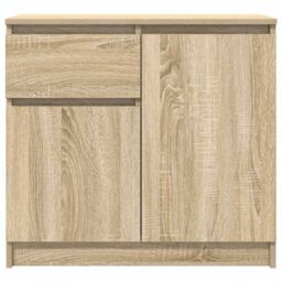 Berkfield Home Sideboard with Drawer Sonoma Oak 71x35x65 cm Engineered Wood in Brown - Size: 71 x 35 x 65 cm - thumbnail 6