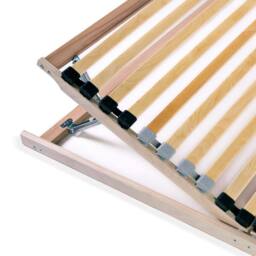 Berkfield Home Slatted Bed Bases 2 pcs with 28 Slats 7 Zones 90x200 cm in Light Brown - thumbnail 6