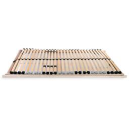 Berkfield Home Slatted Bed Bases 2 pcs with 28 Slats 7 Zones 90x200 cm in Light Brown - thumbnail 3