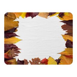 Benjamin Tate Design Orange & Purple Autumn Blanket in Natural - Size: 120 cm x 150 cm - thumbnail 1