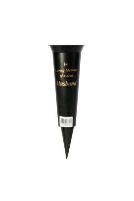 KDMD Black Husband Grave Vase 23cm 5 Pack - image 1