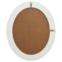 Berkfield Home Wall Mirror Baroque Style 50x60 cm White - thumbnail 5