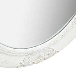 Berkfield Home Wall Mirror Baroque Style 50x60 cm White - thumbnail 4