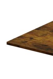 Living and Home Industrial Style Dining Table with Metal Base in Brown - thumbnail 9