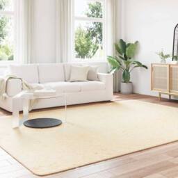 Berkfield Home Shaggy Rug High Pile NAVARRA Cream 240x340 cm Polyester - Size: Medium