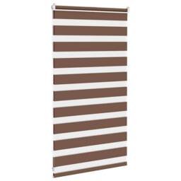 Berkfield Home Zebra Blind Brown 70x100 cm Fabric Width 65.9 cm Polyester - thumbnail 4