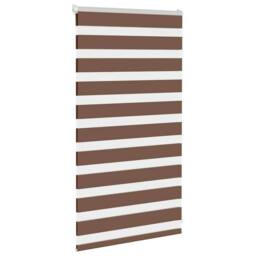 Berkfield Home Zebra Blind Brown 70x100 cm Fabric Width 65.9 cm Polyester - thumbnail 3