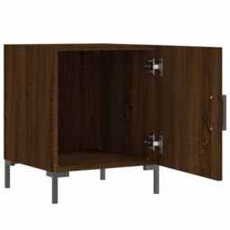 Berkfield Home Bedside Cabinets 2 pcs Brown Oak 40x40x50 cm Engineered Wood - Size: 40 x 40 x 50 cm - thumbnail 6