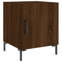 Berkfield Home Bedside Cabinets 2 pcs Brown Oak 40x40x50 cm Engineered Wood - Size: 40 x 40 x 50 cm - thumbnail 3