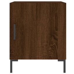 Berkfield Home Bedside Cabinets 2 pcs Brown Oak 40x40x50 cm Engineered Wood - Size: 40 x 40 x 50 cm - thumbnail 4