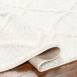 Livabliss Rodos-Modern Beige White Soft Plush Pile Living Bedroom Rug in Cream - Size: 160 cm x 215 cm - thumbnail 4