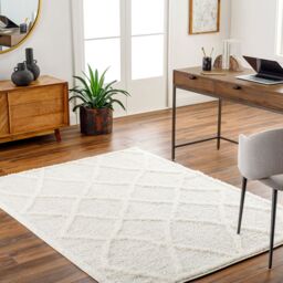 Livabliss Rodos-Modern Beige White Soft Plush Pile Living Bedroom Rug in Cream - Size: 160 cm x 215 cm - thumbnail 7