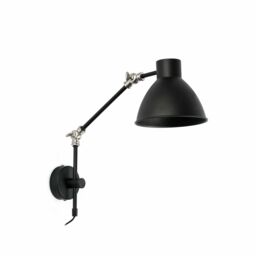 Netlighting Celia Adjustable 1 Light Indoor Wall Light Black E14 - thumbnail 1