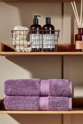 CHRISTY 'Renaissance' Luxury 675GSM Egyptian Cotton Towels in Purple - thumbnail 4
