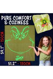 The Grinch Glow in the Dark Blanket Christmas Gift in Green - thumbnail 6