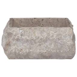 Berkfield Home Sink Grey 30x30x13 cm Marble - Size: 30 x 30 x 13 cm - thumbnail 3
