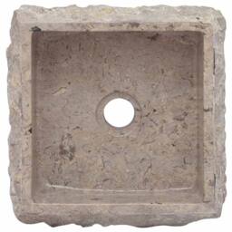 Berkfield Home Sink Grey 30x30x13 cm Marble - Size: 30 x 30 x 13 cm - thumbnail 5