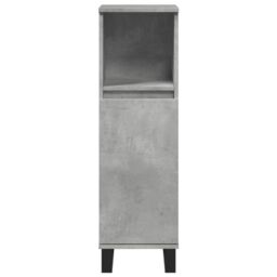 Berkfield Home Bathroom Cabinet Concrete Grey 30x30x100 cm Engineered Wood - Size: 30 x 30 x 100 cm - thumbnail 4