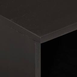 Berkfield Home Beautiful Bedside Cabinets 2 pcs Black 40x33x46 cm Solid Wood Mango - Size: 40 x 33 x 46 cm - thumbnail 7