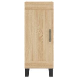 Berkfield Home Sideboard Sonoma Oak 34.5x34x90 cm Engineered Wood in Natural - thumbnail 5