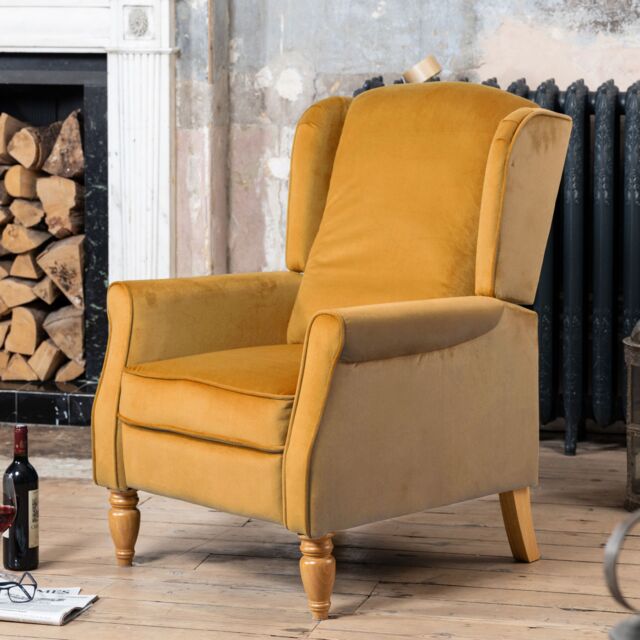 Artemis Home Barksdale Recliner Armchair in Yellow - image 1