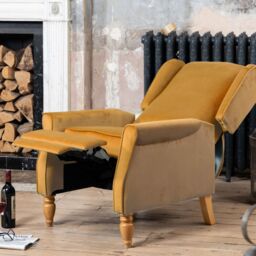 Artemis Home Barksdale Recliner Armchair in Yellow - thumbnail 3