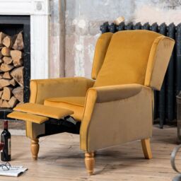 Artemis Home Barksdale Recliner Armchair in Yellow - thumbnail 2