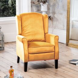 Artemis Home Barksdale Recliner Armchair in Yellow - thumbnail 4